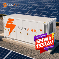 Conteneur de stockage d'énergie à refroidissement liquide Sunark 5 MWh avec fonctionnement automatisé de réduction des pics de consommation pour micro-réseau de ferme solaire commerciale