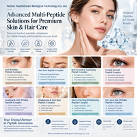 Complexe multi-peptides 5000ppm pour le soin des rides |   Acétyl Hexapeptide-8, Hexapeptide-11 et Dipeptide, Ingrédient Cosmétique