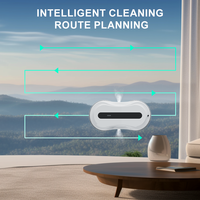 Robot Pembersih Jendela Dual-Spray Pintar Perencanaan Jalur Otomatis Tangki Air Besar Kontrol Jarak Jauh B2B Grosir Pabrik