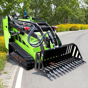 Mini-chargeuse compacte diesel multifonctionnelle avec boîte de vitesses et engrenages, godet de 0,2 m, chenilles - Product Image 1