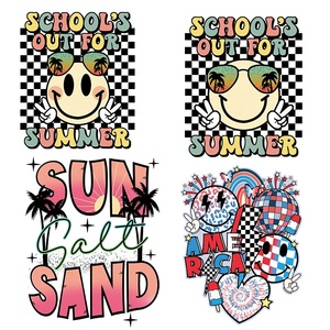 Dtf Chuyển Thiết Kế Sẵn Sàng Để Báo Chí Mùa Hè Mô Hình Dán Chuyển In Ấn Cho Quần Áo Screenprint Chuyển Flock Vá - Product Image 2