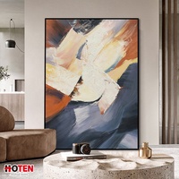 Peintures murales abstraites modernes faites à la main à l'huile sur toile, taille personnalisée avec ou sans cadre, décoration intérieure, paysage pour salon