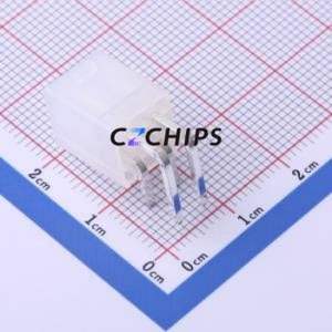 M4202R-2x2-N2 Wire-to-Board Pin Header Bent Lead Through Hole,P=4.2mm Connector 2x2P 4.2mm Right Angle Insert 4P - Product Image 2