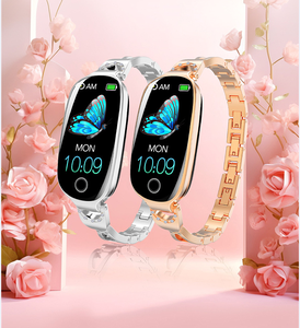 สมาร์ทวอทช์ F18 สำหรับผู้หญิง หน้าจอ TFT รองรับ IOS แม่เหล็กกันน้ำ IP68 ติดตามรอบเดือนผู้หญิง ระบบ GPS แสดงเส้นทาง - Product Image 6