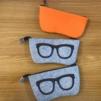 Étui à lunettes en feutre épaissi, sac de rangement multifonction, étui à lunettes simple en feutre, étui à lunettes, étuis optiques, étuis à lunettes