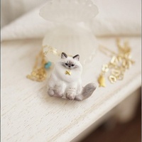 Kalung Liontin Tetesan Minyak Seri Hewan Kucing Lucu Bahan Stainless Steel Comiya 2026, Perhiasan Fashion Wanita OEM
