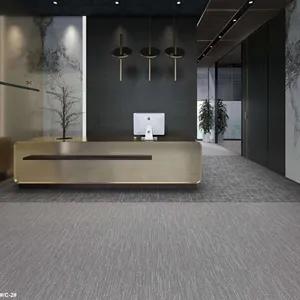 2023热卖专业低价黑白地毯砖厚50x50cm现代设计地毯砖