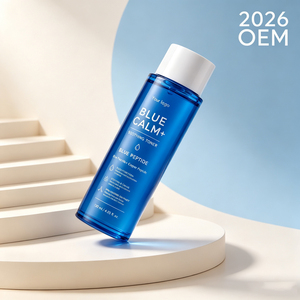 Tónico Facial OEM Azul con Péptidos Calmantes GHK Cu para Microrefinación de la Piel, Equilibrio del Tono y Reparación de la Barrera Cutánea - Product Image 6
