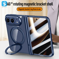 Nouvelle série Ice Armor Electroplating, film haute définition, support magnétique rotatif, coque de téléphone pour iPhone Duo