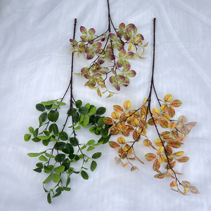 Fábrica de Flores Meiyu Craft, Hojas Artificiales de Murta de 30cm-100cm, Colores Otoñales, Decoración para el Hogar, Accesorios para Bodas - Product Image 4