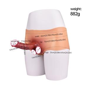 FAAK Realistischer Massiver Silikon-<span class=keywords><strong>Dildo</strong></span> mit Slip Silikon-Höschen Große Penishülle zur Penisvergrößerung & -verlängerung Sexspielzeug für Männer - Product Image 6