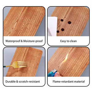 Panneau de cristal de carbone à haute densité feuilles de plastique Film anti-rayures couvert salle de bain cuisine utilisation panneaux muraux en mousse de PVC - Product Image 6