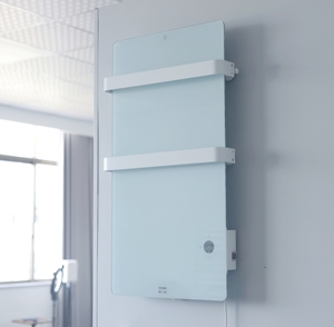 <span class=keywords><strong>Radiateur</strong></span> plat numérique Wi-Fi en verre 400W, télécommandé, autoportant, contrôlé par application, avec écran LCD - Product Image 1