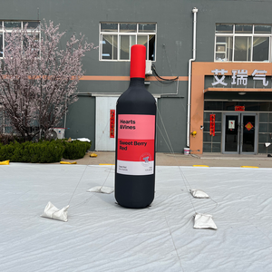 Botella inflable de vino de 33 pies con impresión HD en tela Oxford, botella inflable de <span class=keywords><strong>cerveza</strong></span>, botella inflable de champán para publicidad - Product Image 1