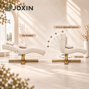 Cama de Masaje y Belleza Moderna de Lujo con Base Dorada Elevable, Cama para Pestañas, Cama Facial Curva Personalizable para Salón de Belleza - Product Image 5