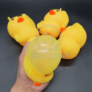 Haute qualité enfants allument TPR presser mignon canards jouets jaune caoutchouc canard jouet 80mm EN71 certifié 3 ans et plus - Product Image 3