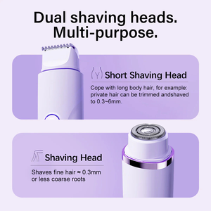 Depiladora Inalámbrica Recargable 2 en 1 para Mujer, Mini Afeitadora Eléctrica para Bikini, Depilación Corporal Completa sin Dolor - Product Image 2