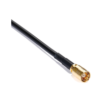 Konektor Kabel SMB Jack Snap-On RG174 Kabel Koaksial DC hingga 4GHz 50 Ohm Berlapis Emas MIL-STD-348 untuk Antena OEM ODM
