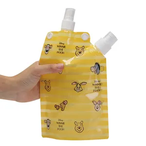Nouvelle pochette de bec d'eau potable réutilisable 2-EN-1 avec sac pulvérisateur
