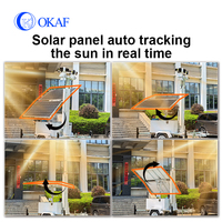 Solution de sécurité mobile temporaire pour chantier : Caméra PTZ sans fil 4G/5G mobile, remorque CCTV solaire