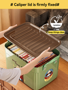 Đa chức năng hình chữ nhật tiêm nhựa hộp lưu trữ PP hiện đại Stackable công suất lớn Snack đồ chơi tổ chức nhà máy tính để bàn - Product Image 4