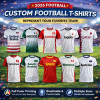 Coffrets Cadeaux pour Supporters Prêts pour le Match avec T-shirts, Chapeau Bob, Bouteille d'Eau, Corne de Supporter, Drapeau à Main, Main de Supporter en Mousse et Serviette