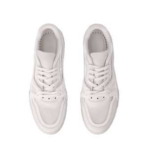 รองเท้ากีฬาและรองเท้าลำลองแบบเทรนเนอร์ สวมใส่สบาย ระบายอากาศได้ดี มีเชือกผูกแบบเรโทร ทำจากหนังเนื้อเนียนละเอียด - Product Image 2