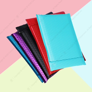 6X10 Đỏ Tím Kim Loại Bong Bóng Vận Chuyển Bưu Phẩm Phong Bì 8.5X12 Cảm Ơn Bạn Quần Áo Tự Niêm Phong Đệm Ba Chiều Túi Chuyển Phát Nhanh - Product Image 5