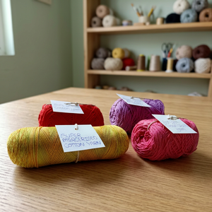 Hilos de Algodón Peinado 100% Personalizados, Teñidos en Colores Sólidos y Multicolor para Crochet, Tejido a Mano y Costura (Ecológicos) - Product Image 2