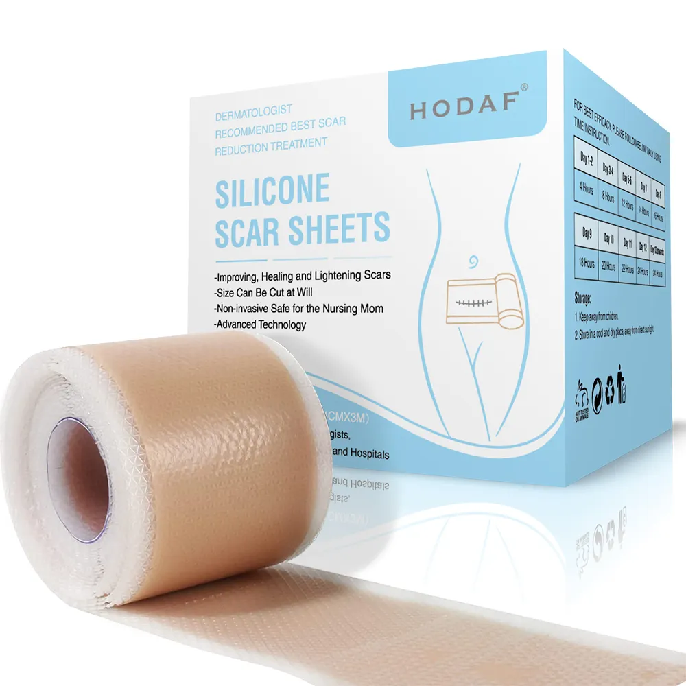 Best Silicone Scar Sheets Silicone Scar Gel Tape Ideal Scar Treatment for Surgical or Keloid or Burns