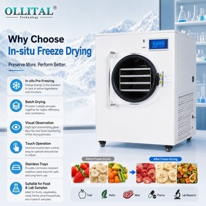 Liofilizador al Vacío Ollital para Café Instantáneo, para Investigación <span class=keywords><strong>de</strong></span> Muestras <span class=keywords><strong>de</strong></span> Bebidas y Desarrollo <span class=keywords><strong>de</strong></span> Fórmulas - Product Image 4
