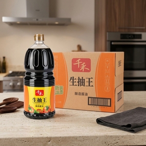 Sauce <span class=keywords><strong>Soja</strong></span> Légère Premium Qianhe 1,8L, Fermentée Naturellement, Sans OGM, pour la Cuisine et les Trempettes, Condiment Chinois en Gros - Product Image 1