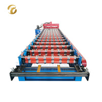 Machine de formage de tuiles en acier coloré à glaçure économique, facile à utiliser, pour la production de tuiles de toiture en acier, provenant du Hebei, Chine