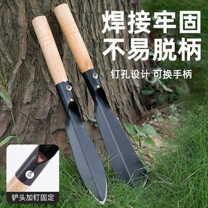 พลั่วทำสวน AireShield เหล็กแมงกานีส ด้ามไม้ ขุดผักป่า คลายดิน - Product Image 3