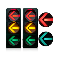 Feu de signalisation directionnel LED haute visibilité sur mesure de 400 mm (16 pouces) à faible consommation d'énergie pour les routes des parcs industriels