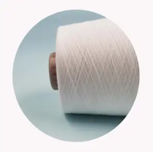 Vendable et d'excellente qualité blanc 70 coton à longues fibres 30 lin mélangé prix produit filé