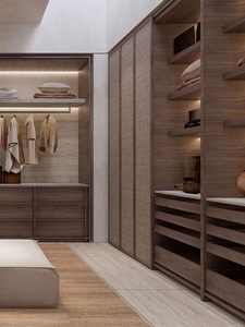 Armario de Lujo para Dormitorio, Mueble de Guardarropa con 6 Puertas, Cajones y Diseño Curvo, Armarios para Personal en Venta - Product Image 2