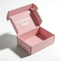 Boîtes d'expédition pour vêtements en carton ondulé avec impression de logo de marque personnalisée, couleur noire, emballage pour envoi postal