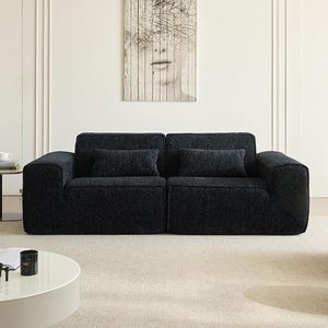 No Assembly Oversized Modular Modern Cloud Corduroy Rectangle Sectional Couch School <b>Small</b> Package Save Freight Cost - Product Image 4