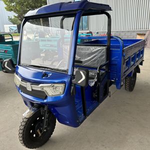 Triciclo Eléctrico de Carga de Acero Reforzado, Carrocería Abierta, Motor de 1800W, Autonomía de 70-90km, Voltaje de 60V/72V, Certificado EEC, Carga de 400kg - Product Image 1