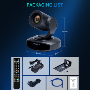 Caméra de conférence FEELWORLD NDI10X, 4K NDI, <span class=keywords><strong>zoom</strong></span> 10x, suivi IA, HDMI USB, prise en charge PoE, pour salle de <span class=keywords><strong>réunion</strong></span> d'entreprise - Product Image 6