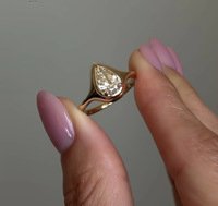 Bagues fines en moissanite marquise VVS 2 carats, en argent sterling 925 plaqué or 18 carats, bijoux fins pour femmes, luxe