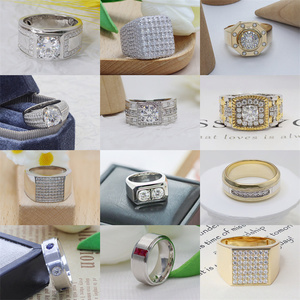 แหวนแต่งงานประดับเพชรโมอิสซาไนต์ทรงกลมขนาด 4 มม. จาก PastonJewelry สำหรับผู้ชายและผู้หญิง ระดับความใส VVS ของขวัญวันวาเลนไทน์ - Product Image 6