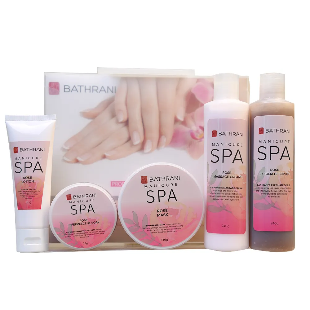 Di alta qualità per la cura delle mani SPA Set di crema per le mani alla rosa con burro di karité fresco Gel di Aloe Vera ammollo a mano