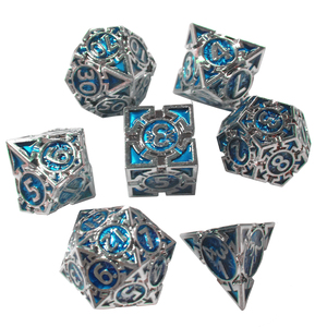 Venta al por mayor de metal personalizado D20 juego D & D poliedro Dnd juego de dados Rpg dados - Product Image 4