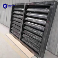 Panneaux de clôture horizontaux en alliage d'aluminium décoratifs pour l'extérieur PRINCETON METAL, volets d'intimité, ventilation pour fenêtres