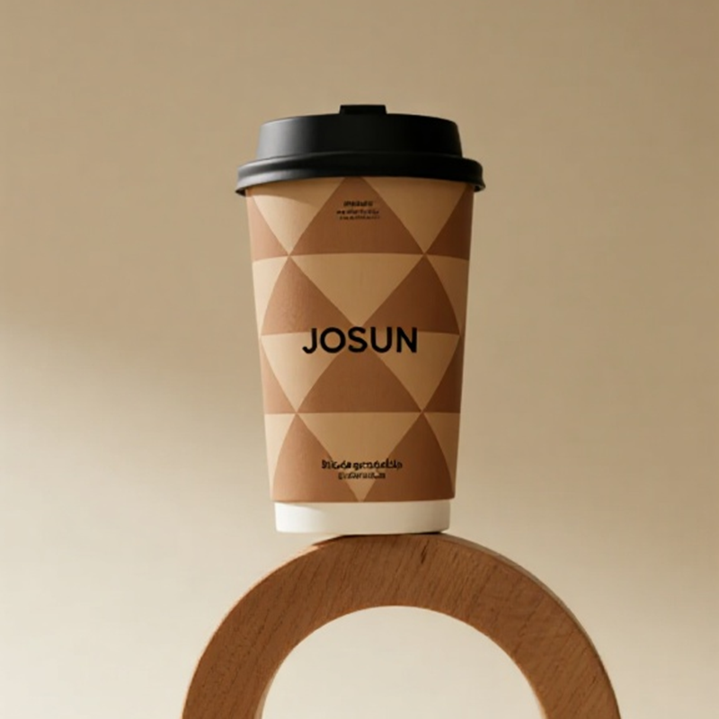 Custom Printed Disposable Single Wall Paper Coffee Cups PE Coating Paper Cup for Hot Drinks & Wine Takeaway