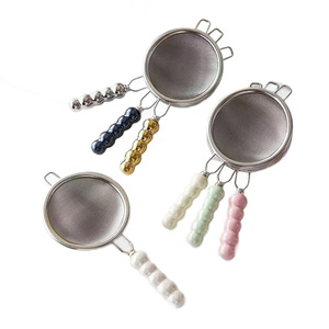 New Chinese Style 304 Stainless Steel <b>Tea</b> Strainer with Double-Layer Ceramic Filter: Kung Fu <b>Tea</b> Set Filter, Retro Zen-Inspired - Product Image 2