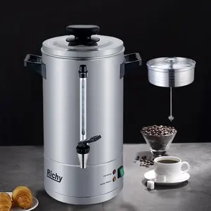 호텔 제조자를 위한 40-100cups #304 S/S 물자 상업적인 커피 percolator 전기 220v 커피 항아리
