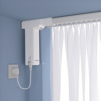 Pour HomeKit, SmartThings, Google Home APP et commande vocale Siri, rideau coulissant électronique en métal pour salle à manger, usage domestique